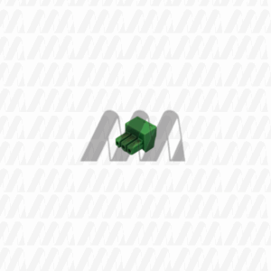 BORNE VERDE 3 VIAS PIANINHO PASSO 3,81MM MINI